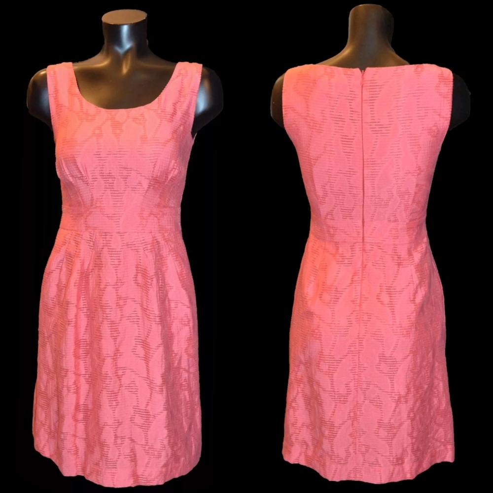 Banana Republic Salmon Pink Sleeveless Short Sheath Dress sz Petite 0